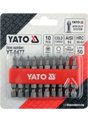 Набор бит Yato YT-0477 (10 предметов)