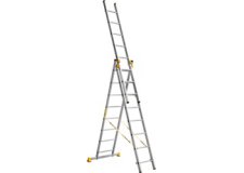 Лестница-стремянка Алюмет трехсекционная профессиональная P3 9308