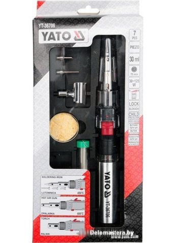 Газовый паяльник Yato YT-36706