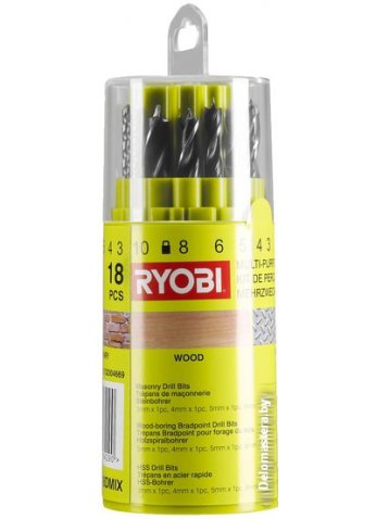 Набор оснастки Ryobi RAK18DMIX (18 предметов)