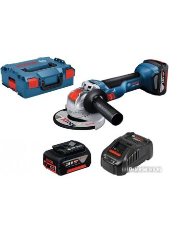 Угловая шлифмашина Bosch GWX 18V-10 Professional 06017B0102 (с 2-мя АКБ, кейс)