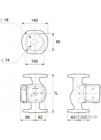 Насос Grundfos UPS 32-80 F 220