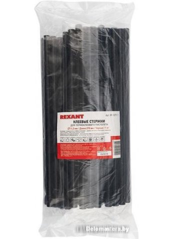 Клеевые стержни Rexant 09-1271-1 (1кг, черный)