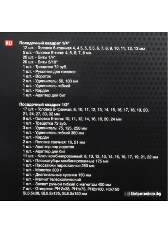 Универсальный набор инструментов ForceKraft FK-41241-5 (124 предмета)