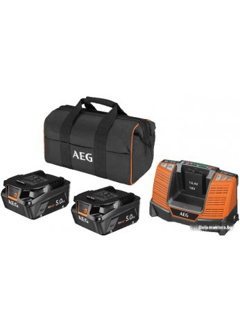 Аккумулятор с зарядным устройством AEG Powertools SETLL1850SHD 4935478945 (2x18В/5 Ah + 18В, сумка)