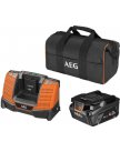 Аккумулятор с зарядным устройством AEG Powertools SEТL1840SHD 4935478944 (18В/4 Ah + 18В, сумка)