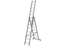 Лестница-стремянка Новая высота алюминиевая трёхсекционная 3x8 (1230308)
