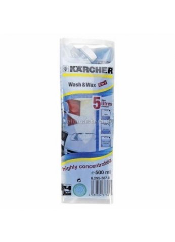 Восковое средство ухода Karcher Wash & Wax ((Продукт "2 в 1": автомобильный шампунь + восковой осушитель.)(6.295-387.0)