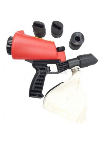 Пескоструйный пистолет со встроенной емкостью для песка 1л и резиновыми насадками (4шт) Forsage (frs-HSB-I)