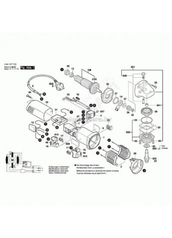 Кольцо воздуховод к GWS 850 CE(11), BOSCH (1600591024)