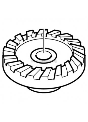 Коническая спирал. шестерня 14 (226213330)(14), MAKITA (227495-4)