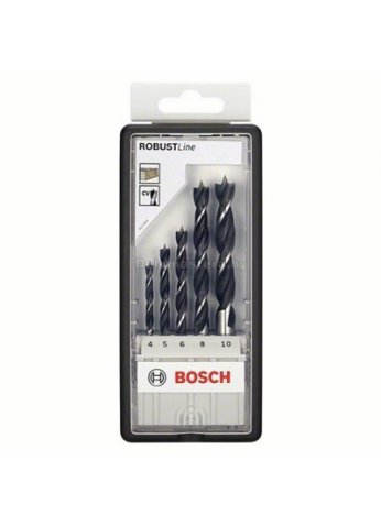 5 СПИРАЛЬНЫХ СВЕРЛ ПО ДЕРЕВУ ROBUST LINE Bosch (2607010527)