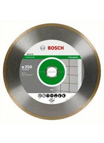 Алмазный диск по керамике Professional for Ceramic250-30/25,4 Bosch (2608602539)