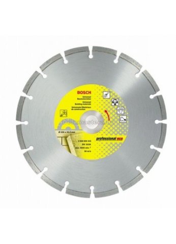 Алмазный отрезной круг Bosch UPE 150 x 22,23 x 2,0 x 7 мм универсальный Prof Eco 2608602193