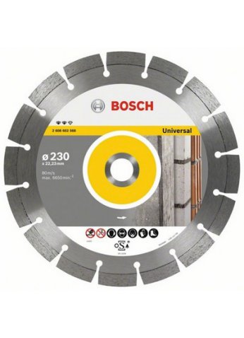 Алмазный отрезной круг Expert for Universal Bosch230х22,23мм универсальный Expert 2608602568