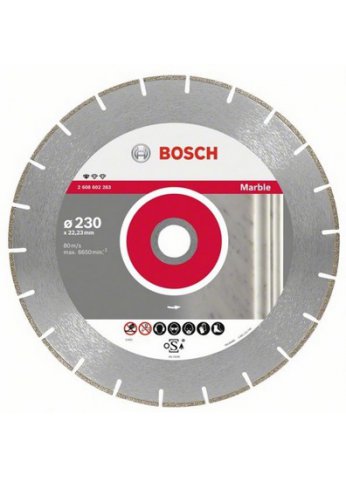 Алмазный отрезной круг Standard for Marble Bosch 230х22,23мм мрамор Professional 2608602283