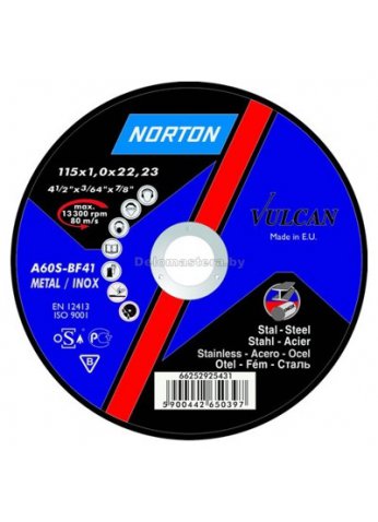 Обдирной круг 230х6,4х22,2мм д/мет NOR-Vulcan (NORTON) (66252830807)