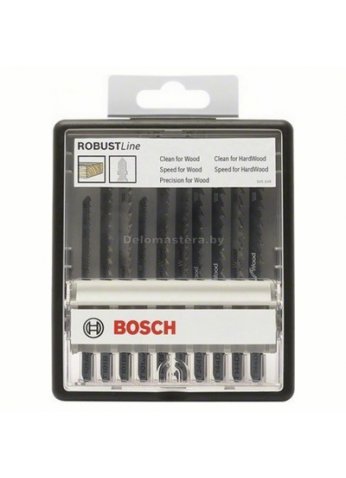 Набор пилок для лобзика 10шт ROBUST LINE Bosch (2607010540) Швейцария