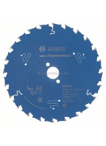 Пильный диск по строительной древесине 165х20 мм 24 зуба Expert for Construct Wood (BOSCH) (2608644137) (оригинал)