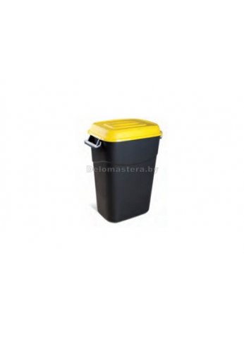 Контейнер для мусора пластик. 95л (жёлт. крышка) (TAYG) (TG-410017)